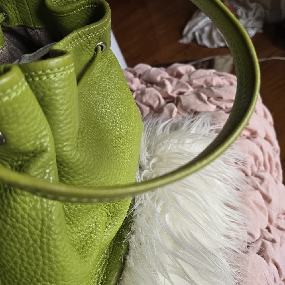 Cole Haan Pebble Leather Drawstring Bucket Bag - Picture 4 of 6